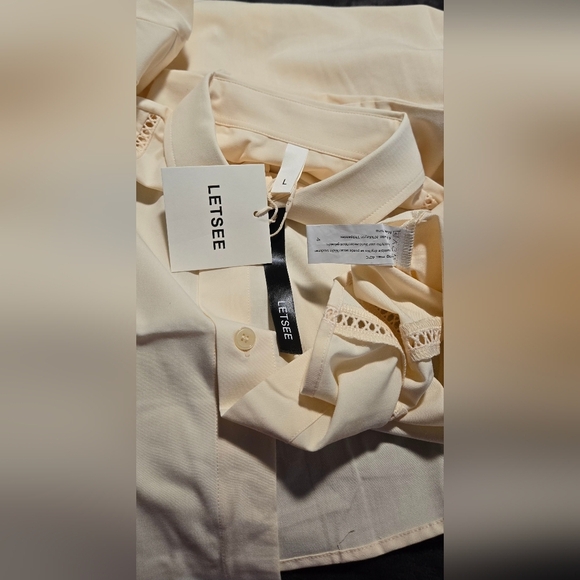 LETSEE Men's Button Down Beach Shirt #575, 576, 577 - Picture 4 of 12